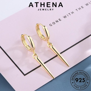 ATHENA JEWELRY เกาหลี ต่างหู เครื่องประดับ ต้นฉบับ 925 ตุ้มหู เรขาคณิต Silver เครื่องประดับ แฟชั่น ผู้หญิง หนีบ แท้ ห่วง ทอง เงิน E1317