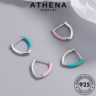 ATHENA JEWELRY หนีบ เกาหลี แฟชั่น ห่วง เครื่องประดับ ผู้หญิง 925 รูปร่างตัววี Silver เครื่องประดับ ต้นฉบับ แท้ ต่างหู ตุ้มหู เงิน E1323