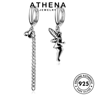 ATHENA JEWELRY เงิน เครื่องประดับ เครื่องประดับ Silver ผู้หญิง 925 แฟชั่น ตุ้มหู ต่างหู ต้นฉบับ แท้ เกาหลี นางฟ้า ห่วง หนีบ E1485