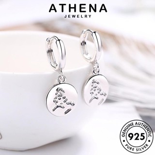 ATHENA JEWELRY แฟชั่น เครื่องประดับ เครื่องประดับ ห่วง ตุ้มหู ภาพเหมือน แท้ 925 หนีบ Silver เงิน ผู้หญิง ต่างหู เกาหลี ต้นฉบับ E1518