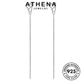 ATHENA JEWELRY รัก หนีบ เครื่องประดับ ตุ้มหู ต้นฉบับ 925 เงิน เกาหลี Silver เครื่องประดับ ต่างหู แท้ ห่วง แฟชั่น ผู้หญิง E1572