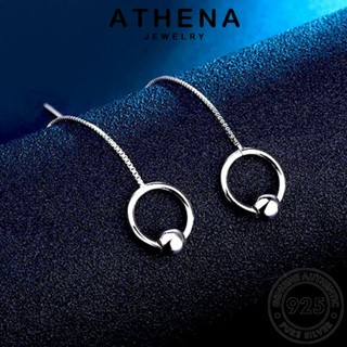 ATHENA JEWELRY แฟชั่น แหวน Silver ต่างหู แท้ เครื่องประดับ ต้นฉบับ เงิน เครื่องประดับ เกาหลี ผู้หญิง หนีบ ห่วง 925 ตุ้มหู E1586