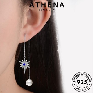 ATHENA JEWELRY เกาหลี เครื่องประดับ ตุ้มหู Silver ต้นฉบับ เครื่องประดับ แฉก หนีบ ต่างหู แท้ 925 ไข่มุก ห่วง ผู้หญิง เงิน แฟชั่น E1589