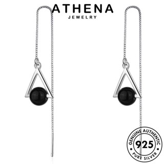 ATHENA JEWELRY สามเหลี่ยม เงิน แฟชั่น 925 ตุ้มหู ต้นฉบับ ผู้หญิง เครื่องประดับ ห่วง เกาหลี โมรา แท้ ต่างหู Silver หนีบ เครื่องประดับ E1539