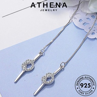 ATHENA JEWELRY เครื่องประดับ ไข่มุก เกาหลี ผู้หญิง ต้นฉบับ ห่วง ต่างหู เงิน ตุ้มหู เครื่องประดับ แฟชั่น หนีบ แท้ 925 Silver E1621