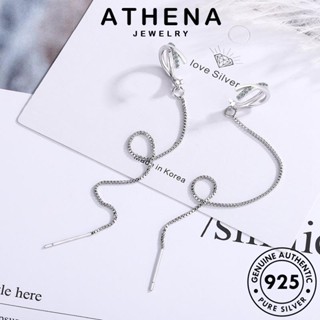 ATHENA JEWELRY 925 ผู้หญิง ข้าม ต้นฉบับ แฟชั่น แท้ เงิน Silver มอยส์ซาไนท์ไดมอนด์ ตุ้มหู เครื่องประดับ ห่วง เครื่องประดับ ต่างหู เกาหลี หนีบ E1631