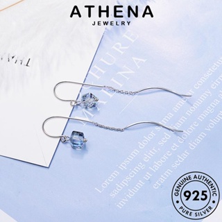 ATHENA JEWELRY เงิน เครื่องประดับ ต้นฉบับ ก้อนเล็ก ตุ้มหู ผู้หญิง มูนสโตน แฟชั่น ห่วง เกาหลี หนีบ 925 เครื่องประดับ Silver ต่างหู แท้ E1641