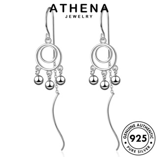 ATHENA JEWELRY แฟชั่น ตุ้มหู แท้ ต้นฉบับ เครื่องประดับ ห่วง เครื่องประดับ เกาหลี หนีบ ไลท์เพิร์ลเวฟ Silver ผู้หญิง 925 เงิน ต่างหู E1604