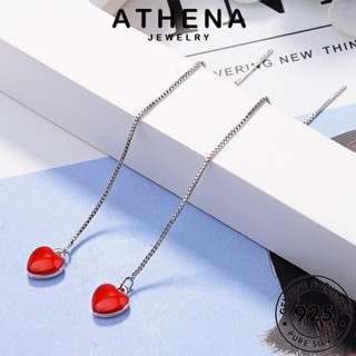 ATHENA JEWELRY ต้นฉบับ แท้ Silver เกาหลี 925 แฟชั่น ต่างหู เงิน เครื่องประดับ ห่วง ผู้หญิง ตุ้มหู เครื่องประดับ หนีบ E1662