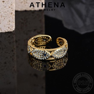 ATHENA JEWELRY ต้นฉบับ ไดมอนด์ เครื่องประดับ Silver 925 แท้ ตาปีศาจ แหวน ผู้หญิง แฟชั่น โกลด์ เงิน เกาหลี มอยส์ซาไนท์ เครื่องประดับ R5