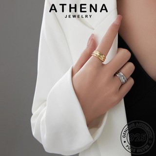 ATHENA JEWELRY ผู้หญิง แท้ เครื่องประดับ แหวน ต้นฉบับ 925 Silver แฟชั่น เงิน ทอง เครื่องประดับ ลาวา เกาหลี R10