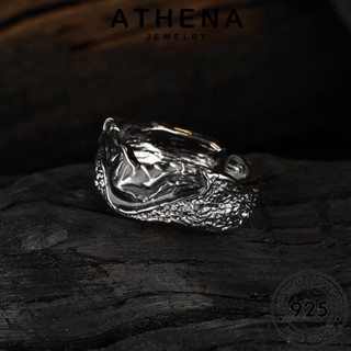 ATHENA JEWELRY ต้นฉบับ 925 เงิน เครื่องประดับ Silver เกาหลี แท้ ผู้หญิง แฟชั่น เครื่องประดับ แหวน ลาวาที่ผิดปกติ R15