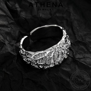 ATHENA JEWELRY เกาหลี เงิน Silver แฟชั่น เครื่องประดับ แหวน ผู้หญิง แท้ ต้นฉบับ เครื่องประดับ 925 พื้นผิวที่ผิดปกติ R19