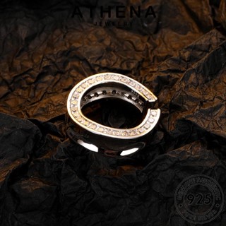 ATHENA JEWELRY เกาหลี เครื่องประดับ แหวน เงิน ต้นฉบับ มอยส์ซาไนท์ไดมอนด์ เครื่องประดับ ละเอียดอ่อน ผู้หญิง แท้ Silver แฟชั่น 925 R25