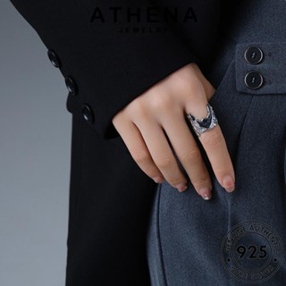 ATHENA JEWELRY ลาวาที่ผิดปกติ เครื่องประดับ แท้ ผู้หญิง เกาหลี 925 ต้นฉบับ เงิน Silver แฟชั่น แหวน เครื่องประดับ R37