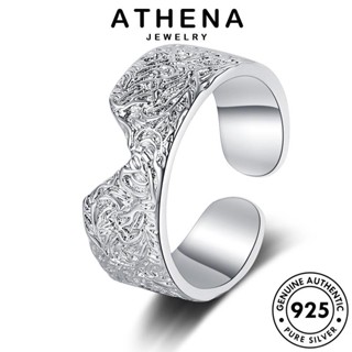 ATHENA JEWELRY Silver แท้ แหวน ต้นฉบับ แฟชั่น เครื่องประดับ 925 เงิน เกาหลี เครื่องประดับ รูปร่างตัววี ผู้หญิง R58