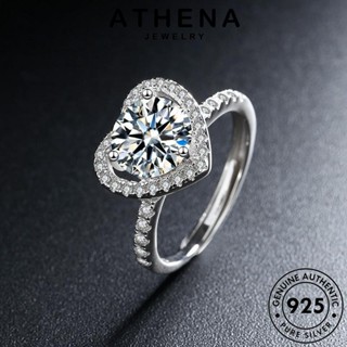 ATHENA JEWELRY แหวน ต้นฉบับ เกาหลี สด แฟชั่น เครื่องประดับ 925 แท้ เงิน Silver เครื่องประดับ มอยส์ซาไนท์ไดมอนด์ ผู้หญิง R67