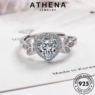 ATHENA JEWELRY เงิน เครื่องประดับ แท้ Silver เกาหลี แหวน เครื่องประดับ ผู้หญิง 925 แฟชั่น แฟชั่น มอยส์ซาไนท์ไดมอนด์ ต้นฉบับ R156