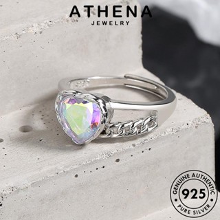 ATHENA JEWELRY บุคลิกภาพ ผู้หญิง มูนสโตน Silver แท้ 925 แฟชั่น แหวน เครื่องประดับ เครื่องประดับ ต้นฉบับ เงิน เกาหลี R180