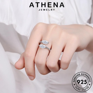 ATHENA JEWELRY ต้นฉบับ เครื่องประดับ 925 เครื่องประดับ Silver แฟชั่น ผู้หญิง แหวน เกาหลี เงิน มอยส์ซาไนท์ไดมอนด์ แท้ แฟชั่น R184