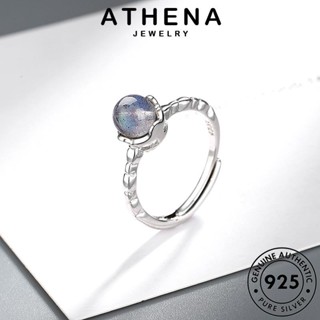 ATHENA JEWELRY 925 แท้ Silver แหวน เครื่องประดับ เงิน แฟชั่น เครื่องประดับ เกาหลี เรียบง่าย ต้นฉบับ มูนสโตน ผู้หญิง R188