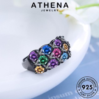 ATHENA JEWELRY แหวน แท้ 925 ผู้หญิง เงิน แฟชั่น ไดมอนด์ เครื่องประดับ โกลด์ ต้นฉบับ มอยส์ซาไนท์ เครื่องประดับ Silver อารมณ์ เกาหลี R131