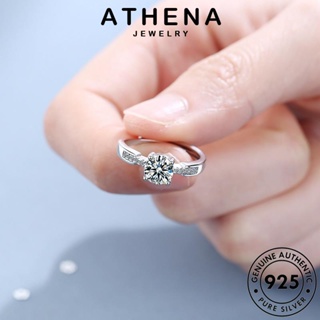 ATHENA JEWELRY Silver แท้ เกาหลี แหวน อารมณ์ 925 เครื่องประดับ แฟชั่น เงิน ต้นฉบับ ผู้หญิง เครื่องประดับ มอยส์ซาไนท์ไดมอนด์ R222