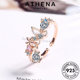 ATHENA JEWELRY แหวน ผู้หญิง 925 Silver เครื่องประดับ แฟชั่น มอยส์ซาไนท์ เงิน ไดมอนด์ โบว์น่ารัก โกลด์ เกาหลี เครื่องประดับ แท้ ต้นฉบับ R229