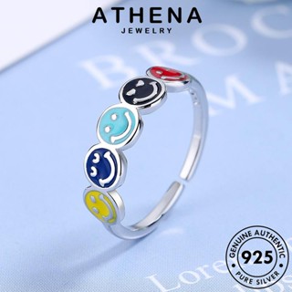 ATHENA JEWELRY ยิ้มสดชื่น เงิน แท้ 925 เกาหลี Silver ผู้หญิง แหวน ต้นฉบับ เครื่องประดับ เครื่องประดับ แฟชั่น R253