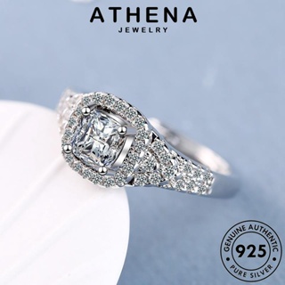 ATHENA JEWELRY เงิน แหวน มอยส์ซาไนท์ไดมอนด์ ตารางอารมณ์ ต้นฉบับ เครื่องประดับ แฟชั่น เกาหลี เครื่องประดับ 925 แท้ ผู้หญิง Silver R266