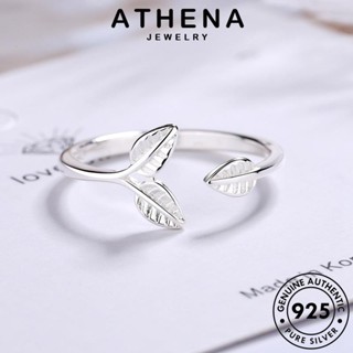 ATHENA JEWELRY เงิน เกาหลี มอยส์ซาไนท์ไดมอนด์ แท้ เครื่องประดับ แหวน ใบไม้ที่สร้างสรรค์ Silver แฟชั่น ผู้หญิง 925 เครื่องประดับ ต้นฉบับ R270