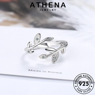 ATHENA JEWELRY ใบสด Silver แฟชั่น เครื่องประดับ 925 ต้นฉบับ มอยส์ซาไนท์ เงิน ไดมอนด์ แท้ เกาหลี โกลด์ เครื่องประดับ ผู้หญิง แหวน R272