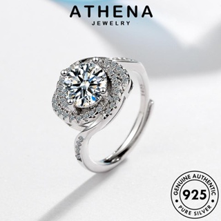 ATHENA JEWELRY เกาหลี เครื่องประดับ 925 Silver แท้ อารมณ์ แฟชั่น เครื่องประดับ ผู้หญิง แหวน ต้นฉบับ เงิน R425