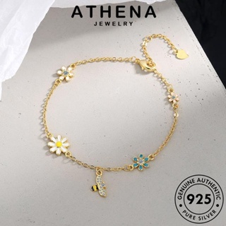 ATHENA JEWELRY ผู้หญิง ผู้หญิง เกาหลี 925 Silver ผึ้งน้อยแสนหวาน ทอง แฟชั่น กำไลข้อมือ แท้ ต้นฉบับ เงิน เครื่องประดับ กำไล เครื่องประดับ B5