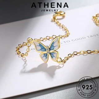 ATHENA JEWELRY เงิน ผีเสื้อแฟชั่น 925 แฟชั่น ผู้หญิง เกาหลี เครื่องประดับ กำไล Silver กำไลข้อมือ เครื่องประดับ แท้ ต้นฉบับ ทอง ผู้หญิง B21