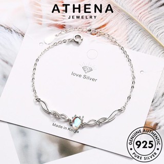 ATHENA JEWELRY 925 ผู้หญิง เขากวางธรรมดา มูนสโตน แฟชั่น เกาหลี กำไลข้อมือ เครื่องประดับ ผู้หญิง Silver ต้นฉบับ กำไล แท้ เงิน เครื่องประดับ B67