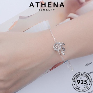 ATHENA JEWELRY กำไล 925 เครื่องประดับ เกาหลี เงิน ผู้หญิง แท้ เครื่องประดับ ตาข่ายดักฝันแฟชั่น แฟชั่น ต้นฉบับ กำไลข้อมือ ผู้หญิง Silver B73