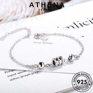 ATHENA JEWELRY 925 ต้นฉบับ เครื่องประดับ เงิน กำไล Silver เครื่องประดับ เอวที่เรียบง่าย แฟชั่น ผู้หญิง ทอง เกาหลี กำไลข้อมือ ผู้หญิง แท้ B91