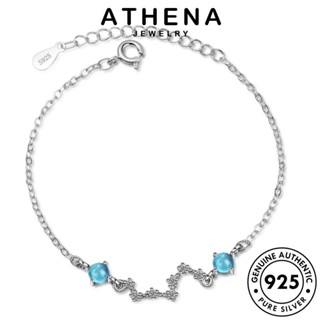 ATHENA JEWELRY กำไล ไพลิน แท้ เครื่องประดับ ผู้หญิง กำไลข้อมือ 925 Silver แฟชั่น ต้นฉบับ แก้วแฟชั่น เครื่องประดับ เงิน เกาหลี ผู้หญิง B98