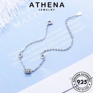 ATHENA JEWELRY ผู้หญิง กำไลข้อมือ เอวที่เรียบง่าย เครื่องประดับ 925 ไดมอนด์ ผู้หญิง เงิน เกาหลี โกลด์ เครื่องประดับ Silver มอยส์ซาไนท์ แท้ ต้นฉบับ กำไล แฟชั่น B106