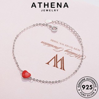 ATHENA JEWELRY กำไล เครื่องประดับ 925 เงิน ความรักที่เรียบง่าย ผู้หญิง เกาหลี กำไลข้อมือ ต้นฉบับ แฟชั่น เครื่องประดับ ผู้หญิง แท้ Silver B49