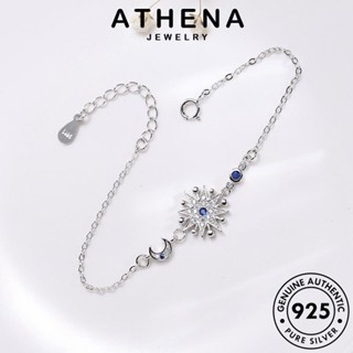 ATHENA JEWELRY ผู้หญิง แฟชั่น แท้ กำไลข้อมือ กำไล 925 Silver เงิน เกาหลี มอยส์ซาไนท์ไดมอนด์ ต้นฉบับ เครื่องประดับ ดวงจันทร์แฟชั่น ผู้หญิง เครื่องประดับ B165