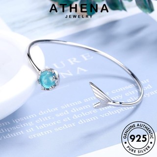 ATHENA JEWELRY เครื่องประดับ ผู้หญิง Silver แท้ ผู้หญิง เกาหลี กำไล เงิน มูนสโตน หางปลาแฟชั่น ต้นฉบับ เครื่องประดับ 925 กำไลข้อมือ แฟชั่น B183