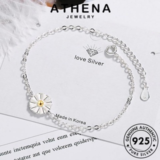 ATHENA JEWELRY กำไลข้อมือ กำไล เครื่องประดับ ผู้หญิง แท้ เงิน เกาหลี 925 Silver เดซี่น้อยที่เรียบง่าย ต้นฉบับ แฟชั่น ผู้หญิง เครื่องประดับ B139