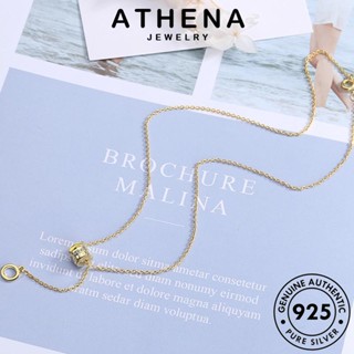 ATHENA JEWELRY ต้นฉบับ มอยส์ซาไนท์ สร้อยคอ โกลด์ แฟชั่น 925 เงิน เกาหลี จี้ เครื่องประดับ แท้ ไดมอนด์ เครื่องประดับ Silver เอวเล็กที่สร้างสรรค์ ผู้หญิง N23