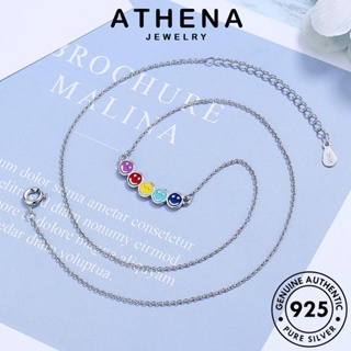 ATHENA JEWELRY เครื่องประดับ ต้นฉบับ เกาหลี สร้อยคอ จี้ 925 เงิน รุ้งยิ้ม ผู้หญิง เครื่องประดับ แท้ แฟชั่น Silver N67