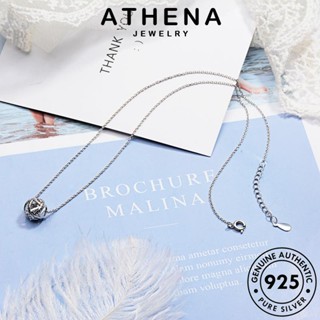 ATHENA JEWELRY เงิน ผู้หญิง เครื่องประดับ 925 แฟชั่น สร้อยคอ เครื่องประดับ ต้นฉบับ ไดมอนด์ เกาหลี แท้ จี้ เรียบง่าย โกลด์ มอยส์ซาไนท์ Silver N95