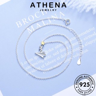 ATHENA JEWELRY เครื่องประดับ แท้ จี้ Silver แฟชั่น เครื่องประดับ 925 สร้อยคอ ผู้หญิง เงิน ต้นฉบับ เกาหลี เครื่องบินน่ารัก N160