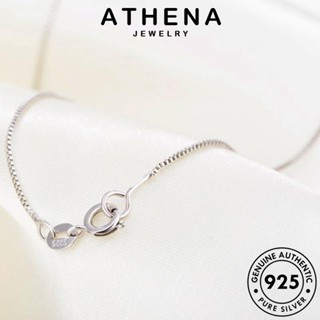 ATHENA JEWELRY แฟชั่น เงิน เครื่องประดับ เกาหลี สร้อยคอ แท้ ผู้หญิง ไข่มุก จี้ สีดำเรียบง่าย เครื่องประดับ 925 Silver ต้นฉบับ N167