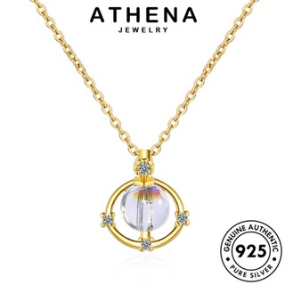 ATHENA JEWELRY แฟชั่น Silver ผู้หญิง เครื่องประดับ เครื่องประดับ ต้นฉบับ จี้ จักรวาลเวอร์ชั่นเกาหลี สร้อยคอ แท้ เงิน เกาหลี 925 ทอง N191